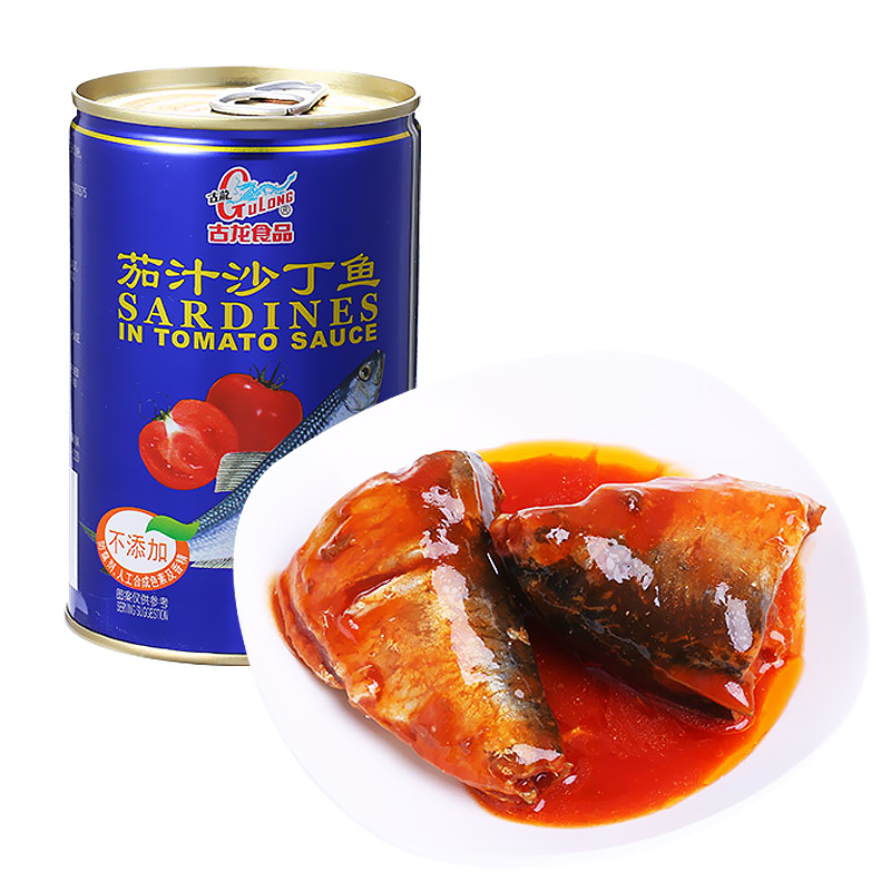 京东商城茄汁沙丁鱼折扣 古龙 茄汁沙丁鱼 罐头 425g