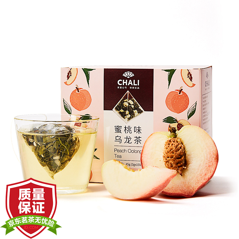 京东商城白桃乌龙茶折扣 茶里 chali 茶叶 蜜桃乌龙袋泡茶水果茶果粒