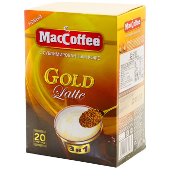 MacCoffee 美卡菲 拿铁3合1速溶咖啡 320g
