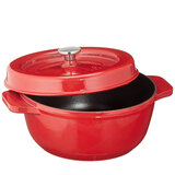 Fissler 菲仕乐 阿卡娜系列 铸铁汤锅 红色 23cm *3件 2425.26元(合808.42元/件)