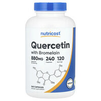 NUTRICOST Quercetin with Bromelain, 880 mg , 240 Capsules (440 mg per Capsule)