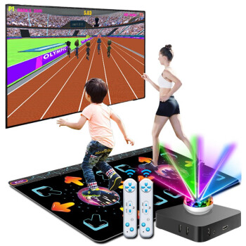 全舞行【新款HDMI超清】跳舞毯双人无线跳舞机家用电视体感游戏机炫舞毯 加厚款HDMI无线+星空30MM+游戏