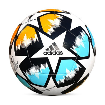 adidas 阿迪达斯足球 欧冠足球标准5号成人儿童青少年比赛训练足球小将联名款学生体育用品五号 H57813足球 5号