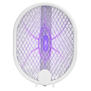 健能 电蚊拍充电式 家用灭蚊器LED灯多功能电子灭蚊拍苍蝇拍 8838 可旋转-锂电