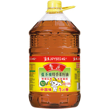 魯花 食用油 低芥酸特香菜籽油 6.18L   物理壓榨