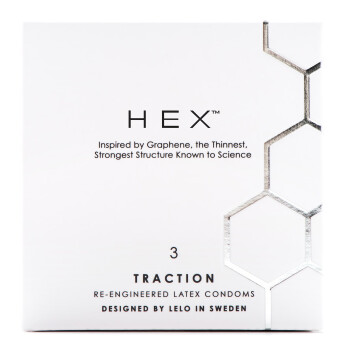 瑞典LELO公司石墨烯结构六边形个性创意安全套进口超薄避孕套 3只装