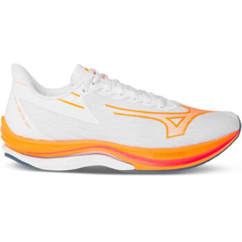 美津浓（MIZUNO）男士运动鞋 Rebellion Sonic 稳定支撑缓震耐磨舒适透气运动鞋 White - Light Orange 40