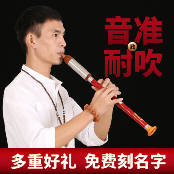 滇南古韵巴乌 竖吹 专业演奏 成人儿童小学生初学入门考级用乐器 红竖巴乌 G调