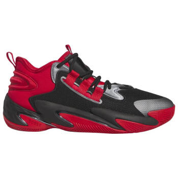 阿迪达斯 （adidas）男士篮球鞋P.E. Anthony Edwards新款室内外实战球鞋耐磨缓震男鞋 Black/Red 48.5