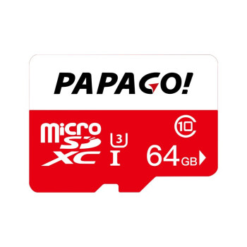 PAPAGO趴趴狗 64GB TF（MicroSD）存儲卡 U3 4K 高度耐用視頻監控卡 行車記錄儀、監控專用卡