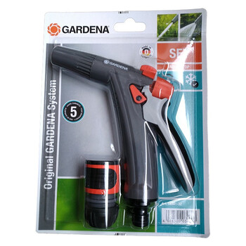 嘉丁拿（GARDENA）德国进口嘉丁拿GARDENA花园浇花神器家用花洒水枪浇水喷头18341 单枪+4分止水接头（原包装）