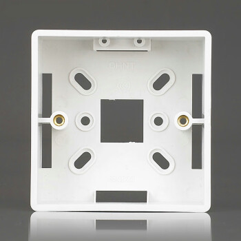 正泰（CHINT）开关插座底盒86型明装底盒明盒接线盒白色PVC加厚