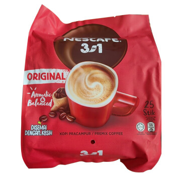 雀巢马来西亚原装进口三合一预混雀巢速溶咖啡450g*30条袋装新包装 马来西亚三合一预混咖啡450g