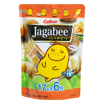 卡乐比（Calbee）宅卡B三兄弟JAGABEE薯条 香港进口膨化零食小吃 原味102g1袋