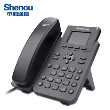 申瓯Shenou集团IP电话交换机五方会议呼叫中心固定座机SIP商务酒店企业办公S3电话 黑色
