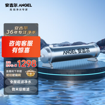 安吉尔 (Angel)净水器超滤自来水过滤大流量家用厨房奶茶店制冰商用管道机SA-UFS1000