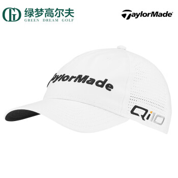 Taylormade泰勒梅高尔夫球帽春夏男士遮阳帽运动休闲舒适帽子golf透气运动帽 白N2684018-网眼款