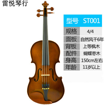 贤怀达英国Stentor斯坦特实木手工小提琴儿童初学者级考级乐器 4/4 stentor  身高150