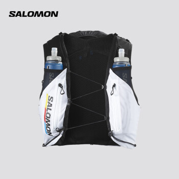 萨洛蒙（Salomon）男女款 户外运动强制装备补水水袋包ADV SKIN 12 RACE FLAG SET 黑色/白色 C20124 XL