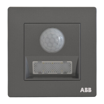 ABB开关插座面板 人体红外感应LED夜灯地脚灯 轩致系列 灰色 AF457-G
