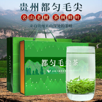 贵名 贵州都匀毛尖绿茶2024年新茶明前春茶嫩芽浓香型茶叶礼盒装250g