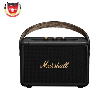 马歇尔（Marshall） 德国直邮Marshall马歇尔2代无线蓝牙HIFI音箱音响 Kilburn Ⅱ黑金色 黑色