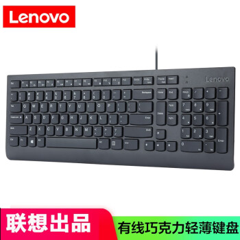 联想（Lenovo）电脑有线键盘/键鼠套装可选 键盘鼠标套装 笔记本台式机一体机家用商务办公USB口 单键盘SK8823