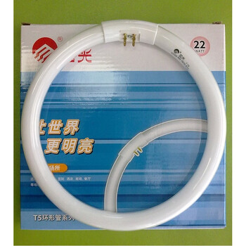 阳光照明 T5环形管圆形三基色荧光 吸顶灯节能灯管 22W25W32W40瓦 阳光40W白光(287mm)无包装 21-30W