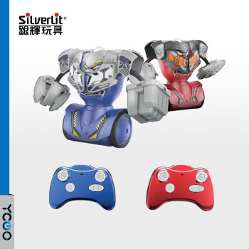 銀輝玩具（Silverlit）遙控機器人對戰格鬥打拳擊兒童玩具男孩生日禮物新年禮物 超級拳擊機器人 (二人對戰套裝)
