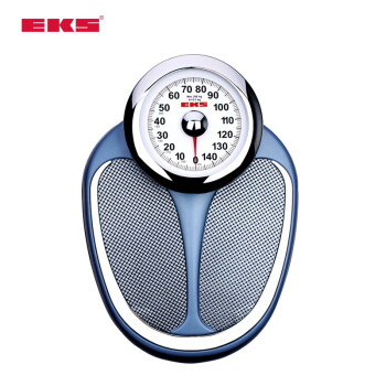 EKS机械秤家用成人酒店用健康身高体重秤精准体重计测量仪称重8709 蓝色