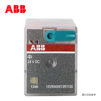 ABB中间继电器 CR-M024DC4L 4对触点 6A 带灯 24VDC 10038866,A
