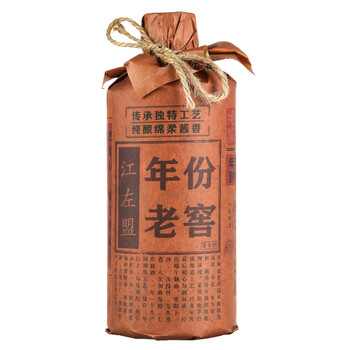 江左盟茅台镇酱香型53度白酒窖藏粮食老酒 单瓶500ml