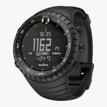 颂拓（SUUNTO）CORE系列户外手表 配备高度计 气压计和指南针 采用耐用的复合表壳 全黑 标准版