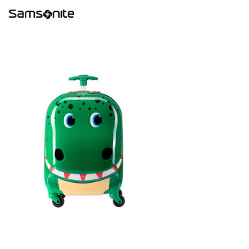Samsonite/新秀丽儿童拉杆箱 学生行李箱时尚童趣卡通动物 U22 绿色恐龙 16英寸