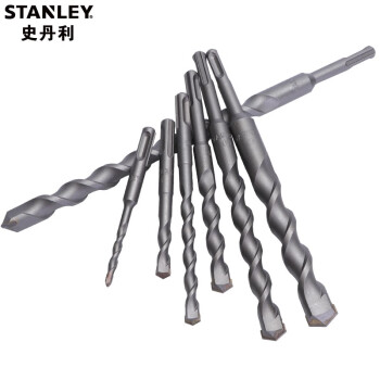 史丹利（STANLEY）SDS-plus圆柄两坑两槽钻头硬质合金穿墙钻混凝土打孔电锤钻头 四坑两刃电锤钻头 M5*110mm STA54002-A9