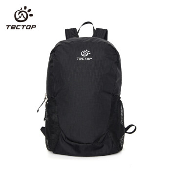 探拓(TECTOP)皮肤包 纯色耐磨轻便可收纳户外背包 运动骑行旅行包DEAB604451 黑色