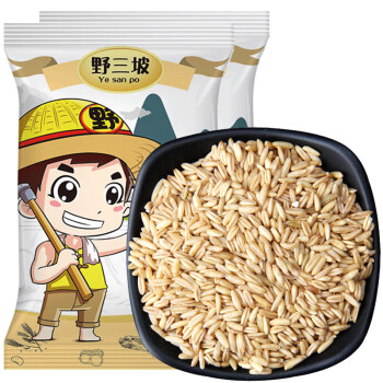 野三坡 燕麦米500gx2袋 燕麦仁胚芽野麦五谷杂粮粗粮