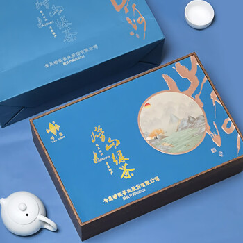 崂陈崂山茶绿茶2023新茶浓香型500g绿茶礼盒装特级山东青岛特产送礼