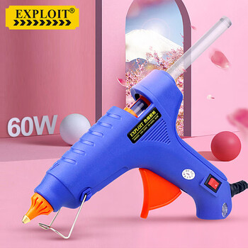 开拓（EXPLOIT）大号热熔胶枪家用专业型胶枪 60W配30根270mm胶棒