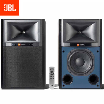 JBL 4329P有源音箱WIFI流媒体发烧书架式专业录音棚演播监听HIFI音箱一对 黑色