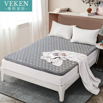 维科家纺 床垫床褥家纺 四季可用双人轻薄床垫保护垫子 可折叠床褥子 1.5米 150*200cm 蜂窝格调