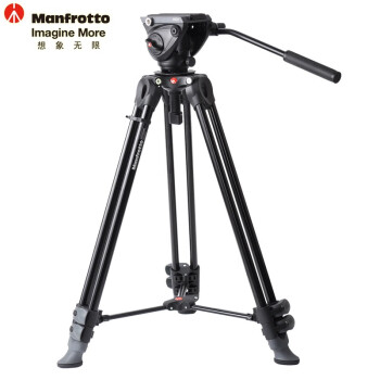 曼富图（Manfrotto） MVK500AM MVH500A+MVT502AM 双管三脚架 液压摄像单反相机支架 云台脚架套装 承重：5kg