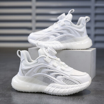 SNOOPY史努比童鞋儿童运动鞋夏季清爽透气跑鞋男女童单网鞋0011白色31