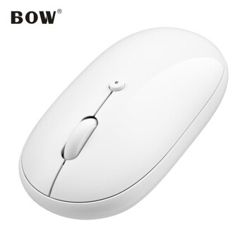 航世（BOW）MB163L 便携无线蓝牙鼠标 笔记本办公充电鼠标 苹果安卓蓝牙鼠标 白色