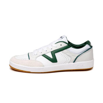 范斯（VANS）男士运动鞋Lowland CC SerioCollection平底防滑日常耐磨运动板鞋 Court Green / White 35