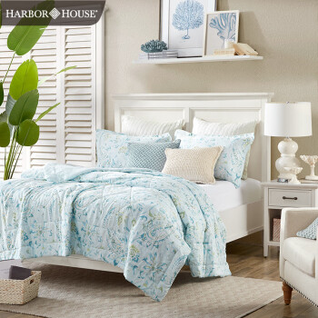 HarborHouse美式家居卧室床上用品空调被莱赛尔印花夏凉盖被Lacey 200*230cm