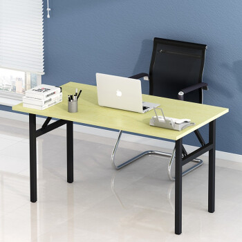 耐家折叠电脑桌台式桌家用简约小桌子现代简约办公书桌卧室书桌简易学生写字桌 80-40-白胡桃色