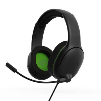 pdp Airlite PRO有线头戴式游戏耳机轻量级适用于Xbox和PC 降噪麦克风 黑色