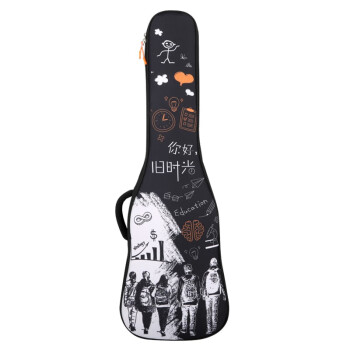 Jinchuan电吉他包加厚电贝司琴包个性电吉他背包潮电吉他套袋用包 成人电吉他包 旧时光