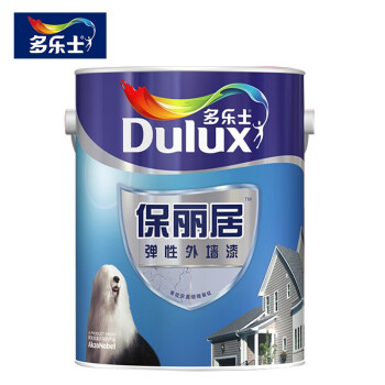 多乐士（Dulux）保丽居外墙乳胶漆弹性外墙漆耐候涂料面漆家用5L面漆 A601 5L面漆